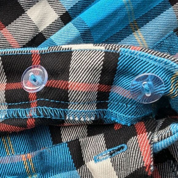 Bdg Perfect blue plaid fall skirt * pleated * size S * midi - Picture 4 of 8